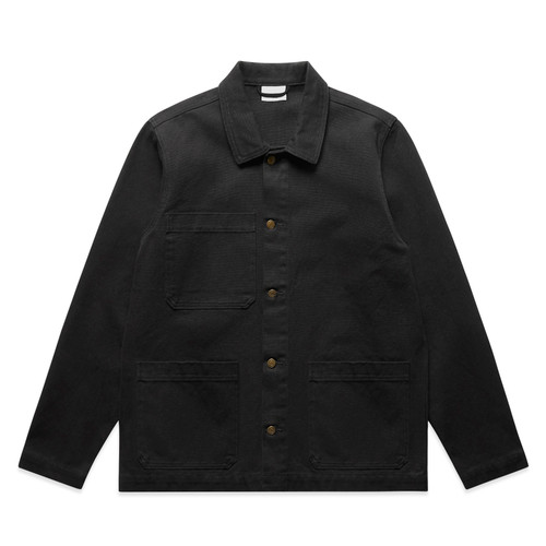 BLACK canvas-chore-jacket-black